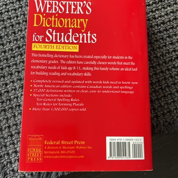 Webster’s Dictionary for Students (4th Edition) - Picture 2 of 3